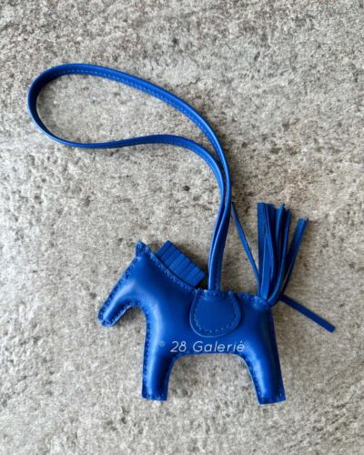 Hermes Blue France Rodeo PM in Swift Calfskin Leather