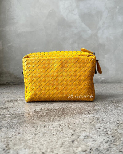 Bottega Veneta Yellow Napa Intrecciato Leather Bag