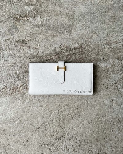 Hermes Gris Pale Bearn Wallet in Epsom Leather and Palladium Hardware