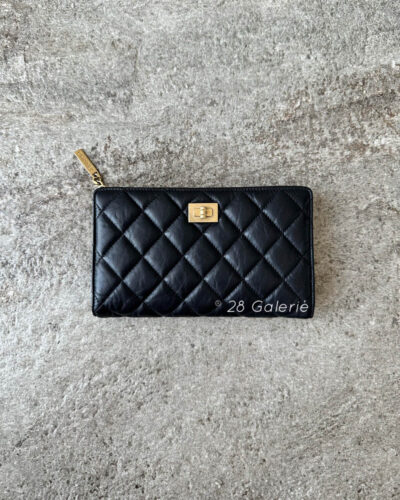 Chanel Reissue Wallet in Calfskin Leather and Aged Gold Hardware