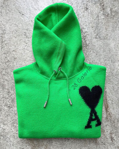 Ami Paris Wool Hooded Sweater Size Small