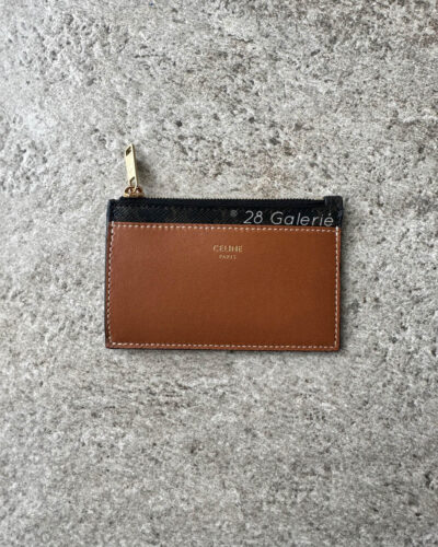 Celine Triomphe Canvas and Calfskin Leather Card Holder