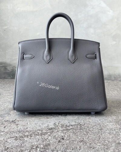 Hermes Etaine Birkin 25 in Togo Leather and Rose Gold Hardware