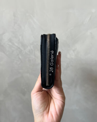 Chanel 24P CC Zip Around Medium Size Wallet in Caviar Leather and Silver Hardware