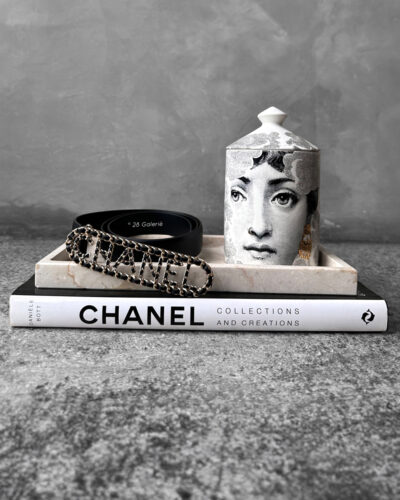 Chanel Black Corsage Belt in Calfskin Leather