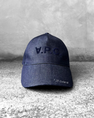 A.P.C Blue Denim Baseball Cap