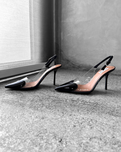 Alaïa Black Le Cœur Slingback Pumps