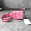 Bottega Veneta Pink Mini Candy Bag in Intrecciato Leather