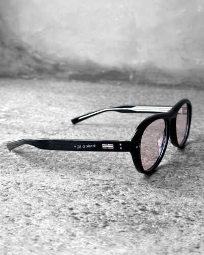 Gentle Monster Black Oaa 01(V) Pilot-frame Glasses