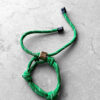 Miu Miu Green Forest Cord and Nylon Bracelet