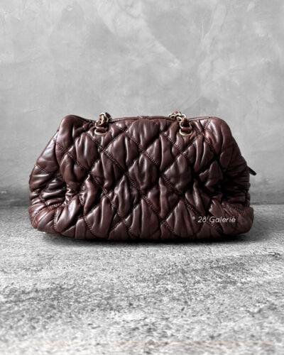 Chanel Brown Chocolate Baller in Lambskin Leather and Gold Hardware Chanel Brown Chocolate Baller in Lambskin Leather and Gold Hardware