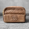 Chanel Milktea Camera Bag in Lambskin Leather and Gold Hardware