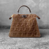 Fendi Small Brown Suede Peekabo