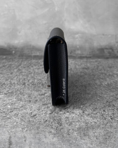 Hermes Graphite Constance Slim Wallet in Epsom Leather and Palladium Hardware