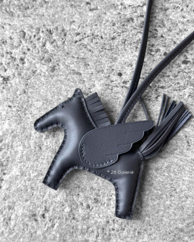 Hermes Grey Pegase Rodeo in Lambskin Leather