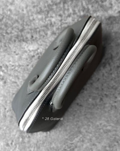 Hermes Gris Meyer/Beton Mini Sac Bolide in Togo Leather and Palladium Hardware