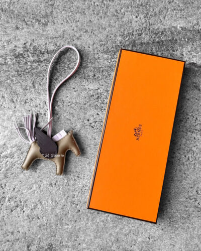 Hermes Milo Grigri Rodeo Pegase PM Charm in Lambskin Leather