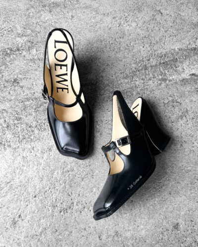 Loewe Black Onda Slingback Pumps