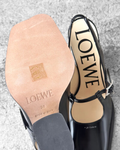 Loewe Black Onda Slingback Pumps