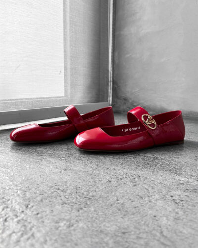 Valentino Garavani Red Mary-Jane Flats