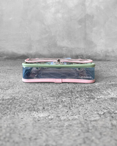 Chanel Pink/Green/Blue Mini Coco Splash Flap PVC and Silver Hardware