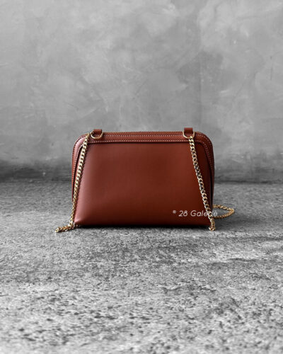 Celine Clutch on Chain Cuir Triomphe in Smooth Calfskin - Tan