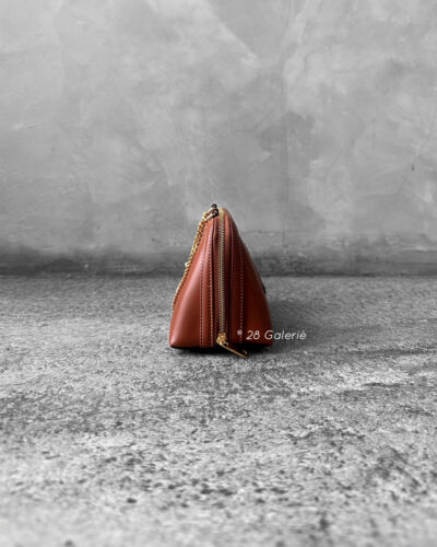 Celine Clutch on Chain Cuir Triomphe in Smooth Calfskin - Tan