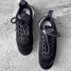 Chanel Black Suede Low Top Sneakers