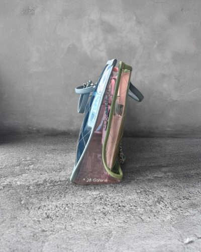 Chanel Blue/Green/Pink Medium Coco Splash Tote Bag in Quilted PVC and Silver Hardware