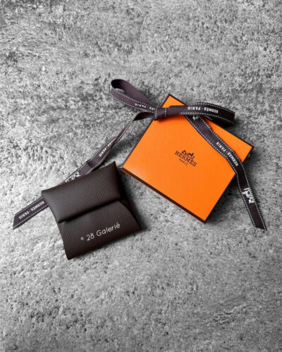 Authentic Hermes Ecorce Bastia Change Purse in Epsom Leather