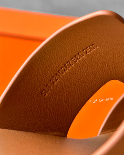 Hermes Naturel 38EU Eze 30 Sandal in Calfskin Leather and Light Cork Platform