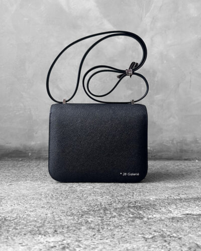 Hermes Noir Constance 18 in Epsom Leather and Palladium Hardware