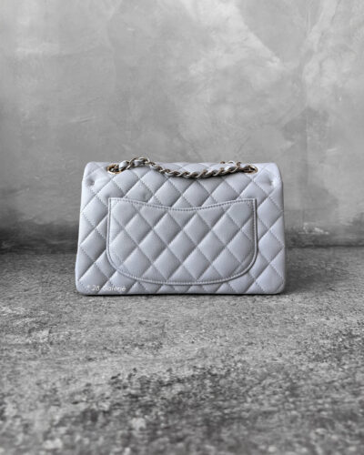 Chanel Small 21A Dove Gray in Caviar Leather and Gold Hardware