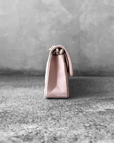 Chanel Small 21C Rose Clair in Caviar Leather and Light Gold Hardware