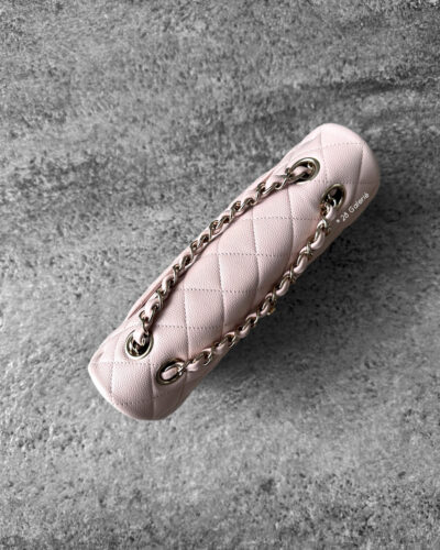Chanel Small 21C Rose Clair in Caviar Leather and Light Gold Hardware