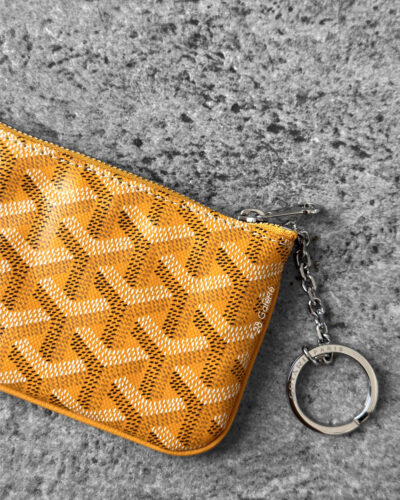 Goyard Yellow Senat Mini Pouch