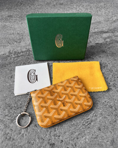 Goyard Yellow Senat Mini Pouch