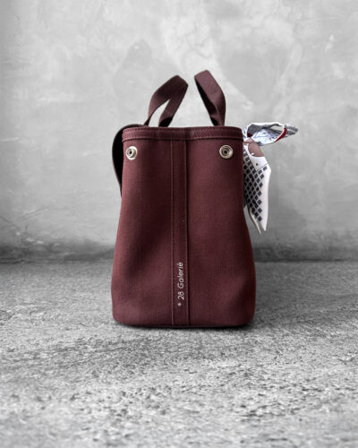 Hermes Rouge Valparaiso in Officier Canvas/Vache Leather and Palladium Hardware