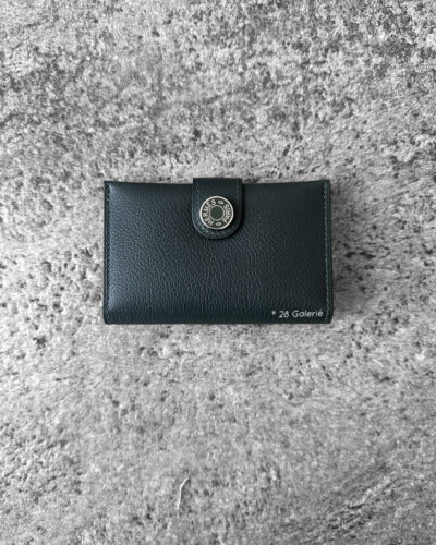 Hermes Vert Fonce R.M.S Cardholder in Calfskin Leather And Palladium Hardware