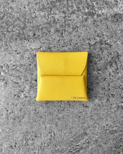 Hermes Yellow Bastia in Epsom Leather and Palladium Hardware