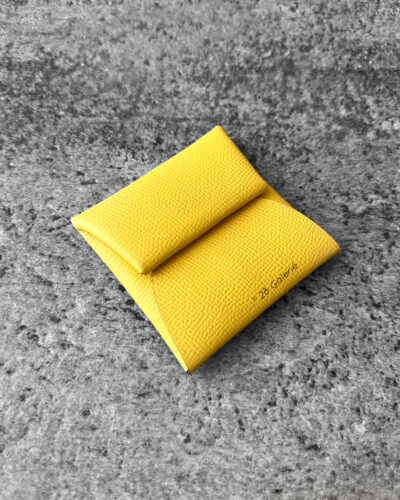 Hermes Yellow Bastia in Epsom Leather and Palladium Hardware