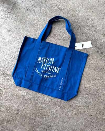 Kitsune Blue Canvas Tote Bag