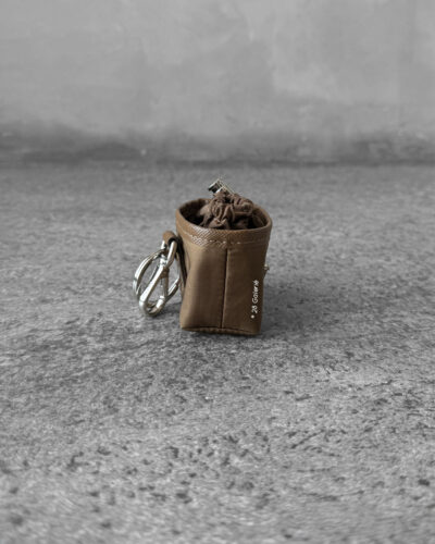 Prada Cork Beige Re-Nylon Mini Pouch Bag Charm