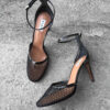 Alaia black High Fishnet Pumps in Mesh