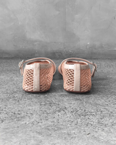 Alaia Nude Fishnet Ballerina Flats size 37