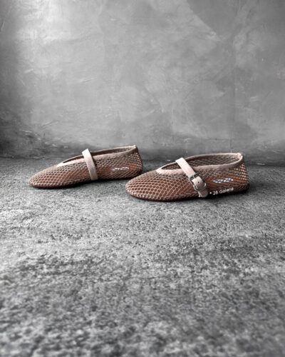 Alaia Nude Suede ballet Flats size 36