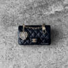 Chanel Black 2024/25 Metiers D'art Classic mini bag with hook lambskin And Gold Tone Hardware