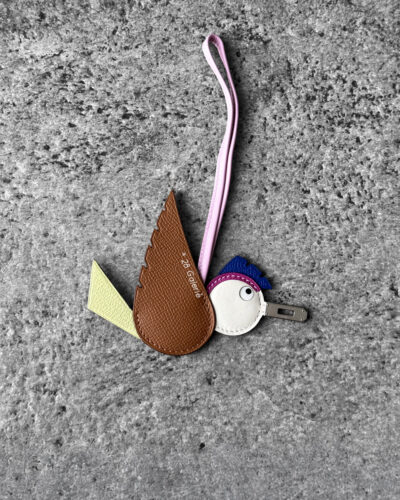 Hermes Birdy Charm Multicolored