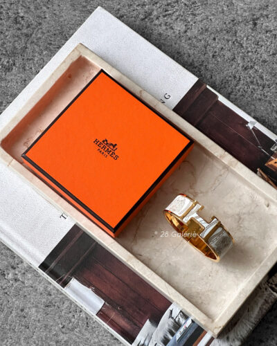 Hermes Clic Clac H Jour de Casting Bracelet Yellow gold Plated