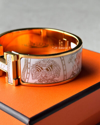 Hermes Clic Clac H Jour de Casting Bracelet Yellow gold Plated